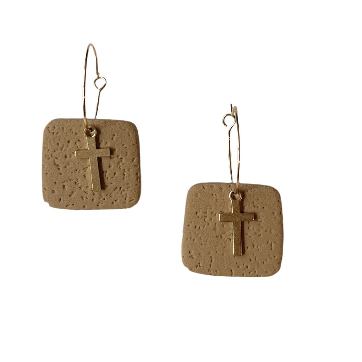Delicate Cross Earrings — Default