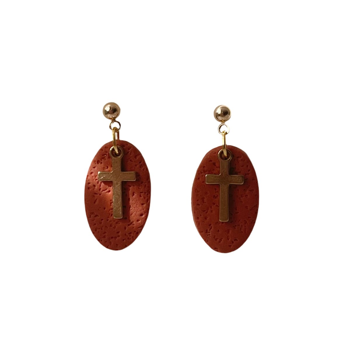 Lilac Cross Earrings — Default