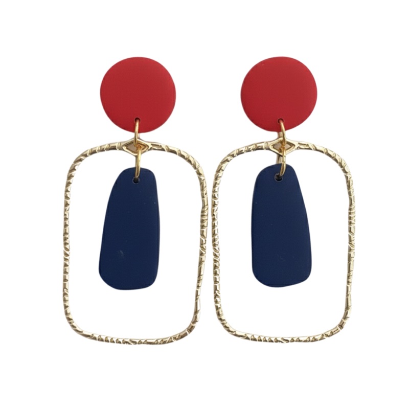 Navy and Red