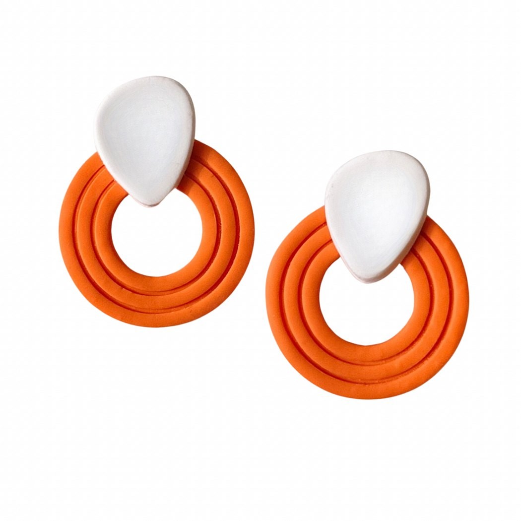 Orange and White