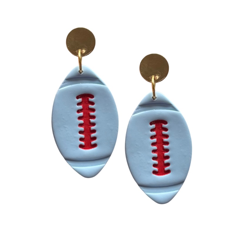 Pale Blue and Red