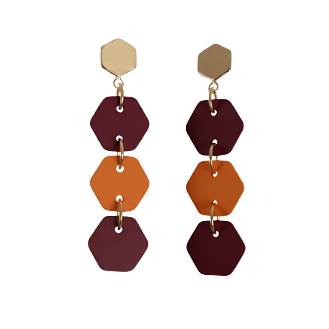 Maroon and Orange