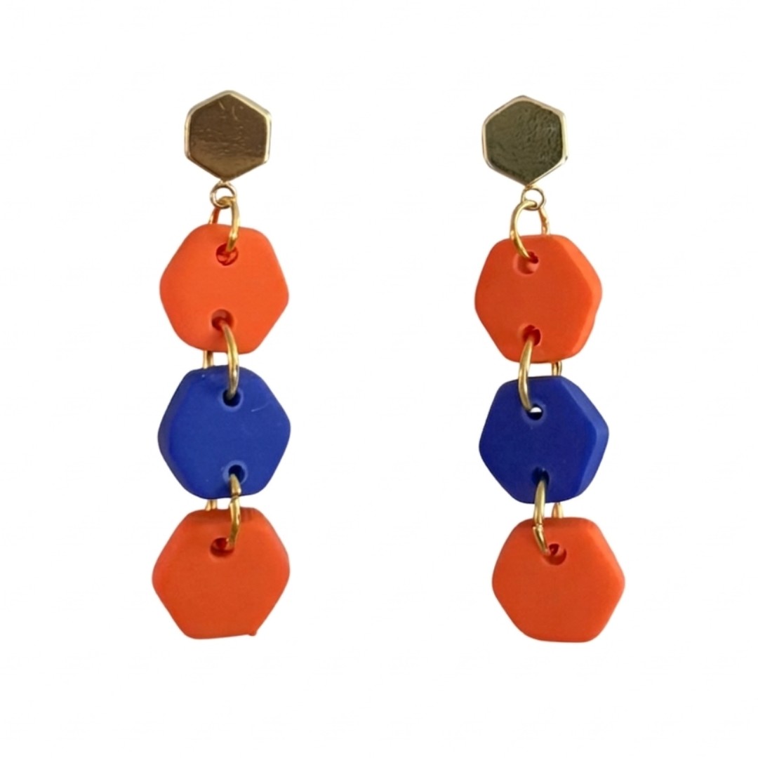 Ultramarine Blue and Orange