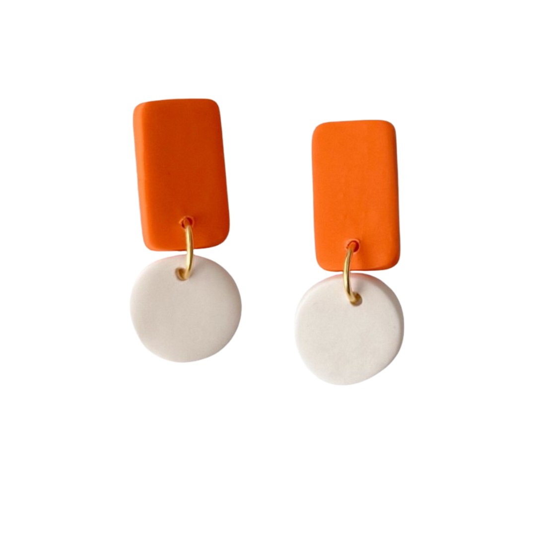 Orange and White