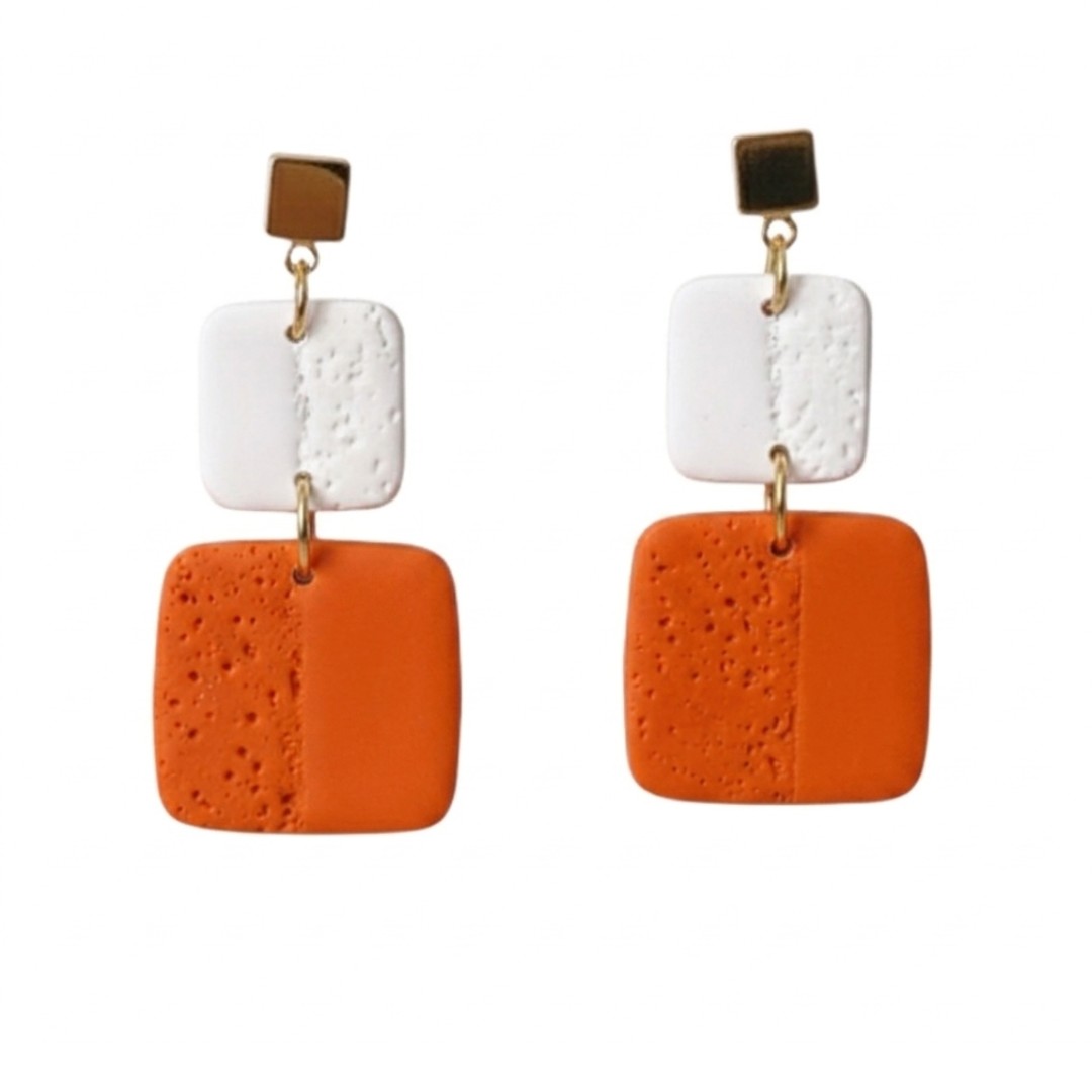 Orange and White