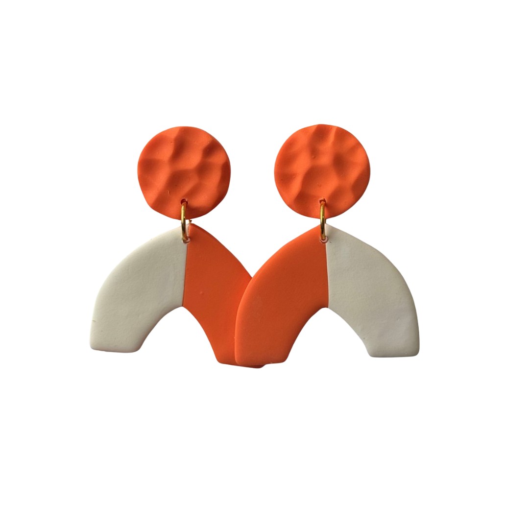 Orange and White
