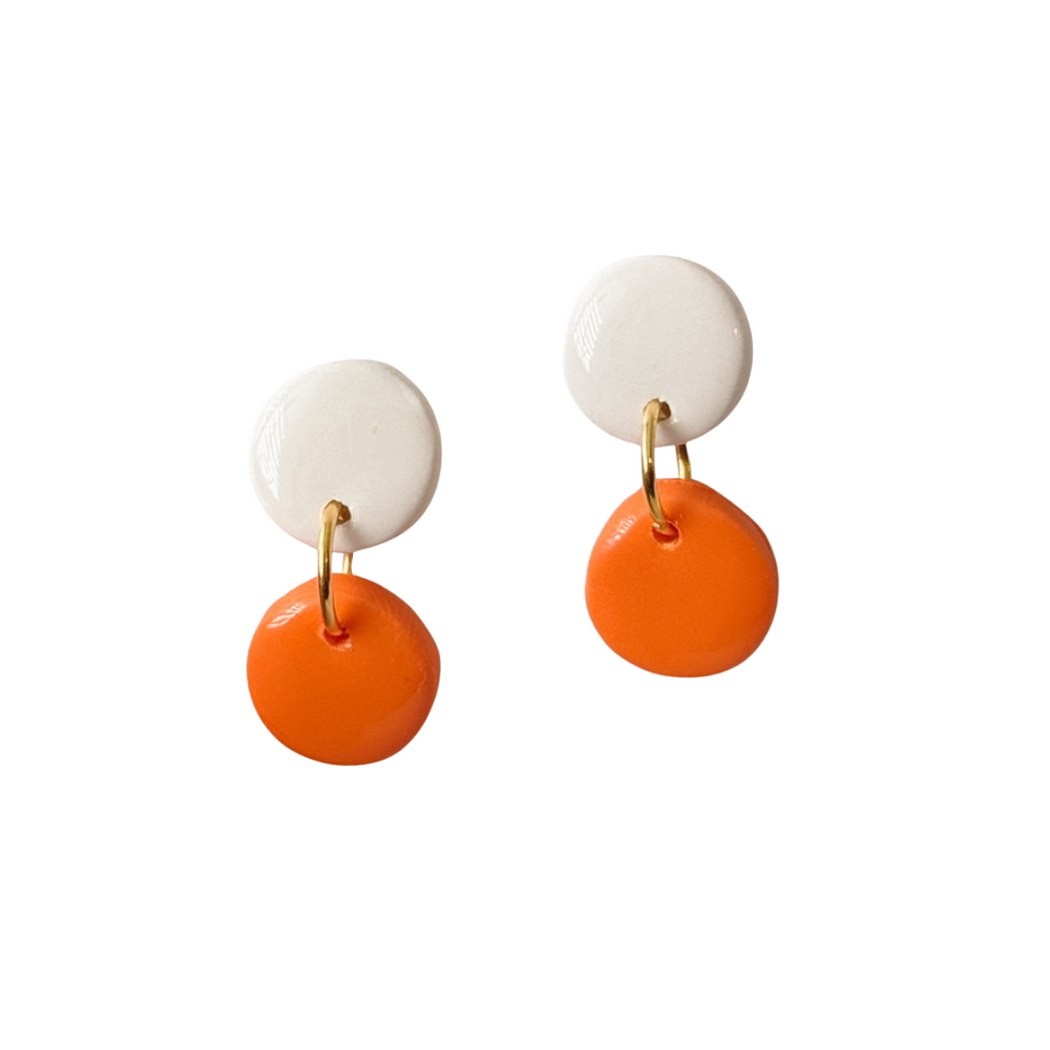 Orange and White