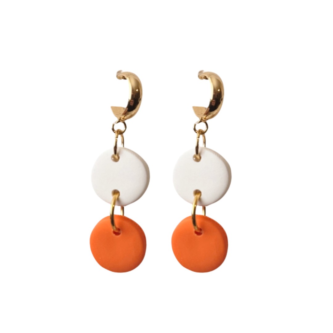 Orange and White