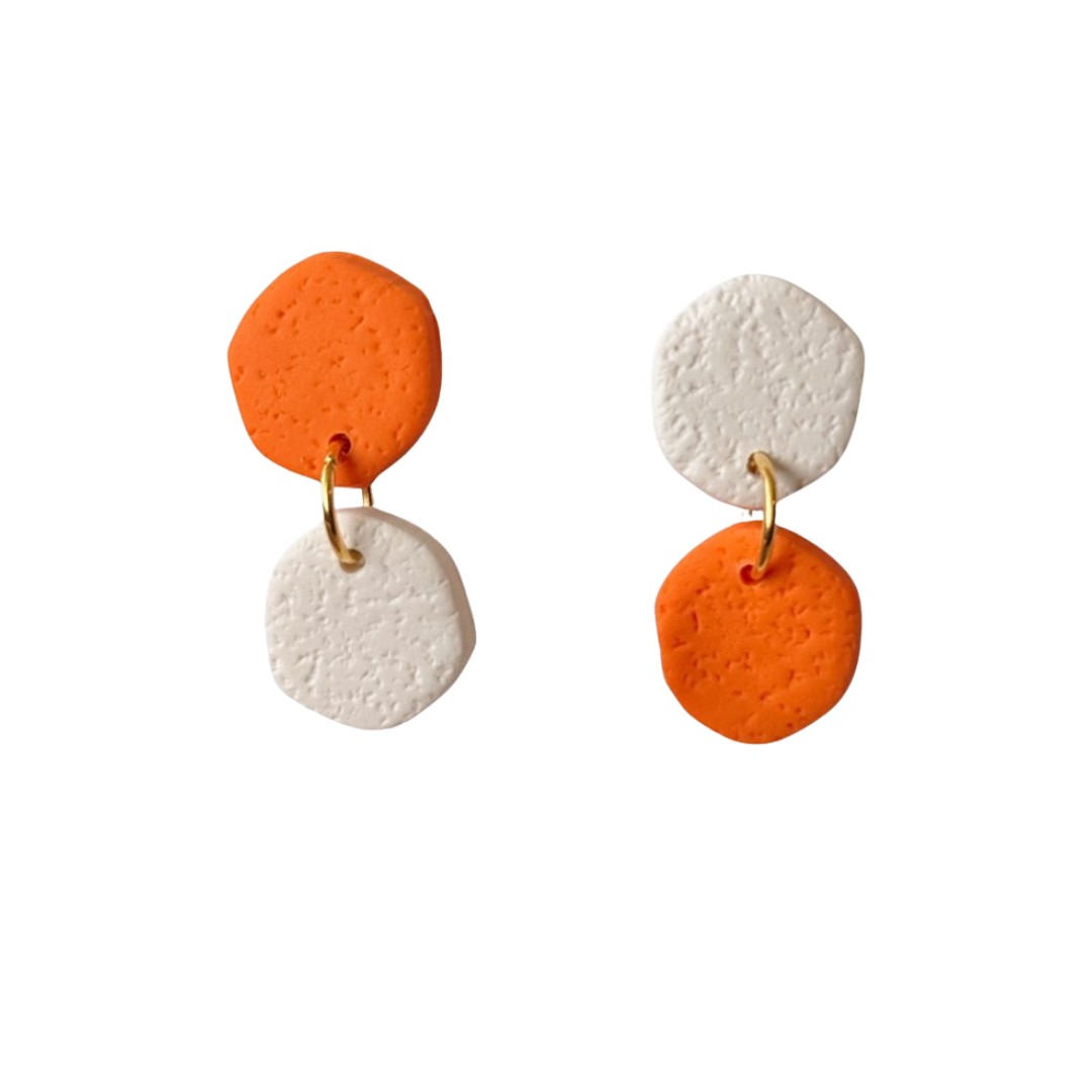 Orange and White