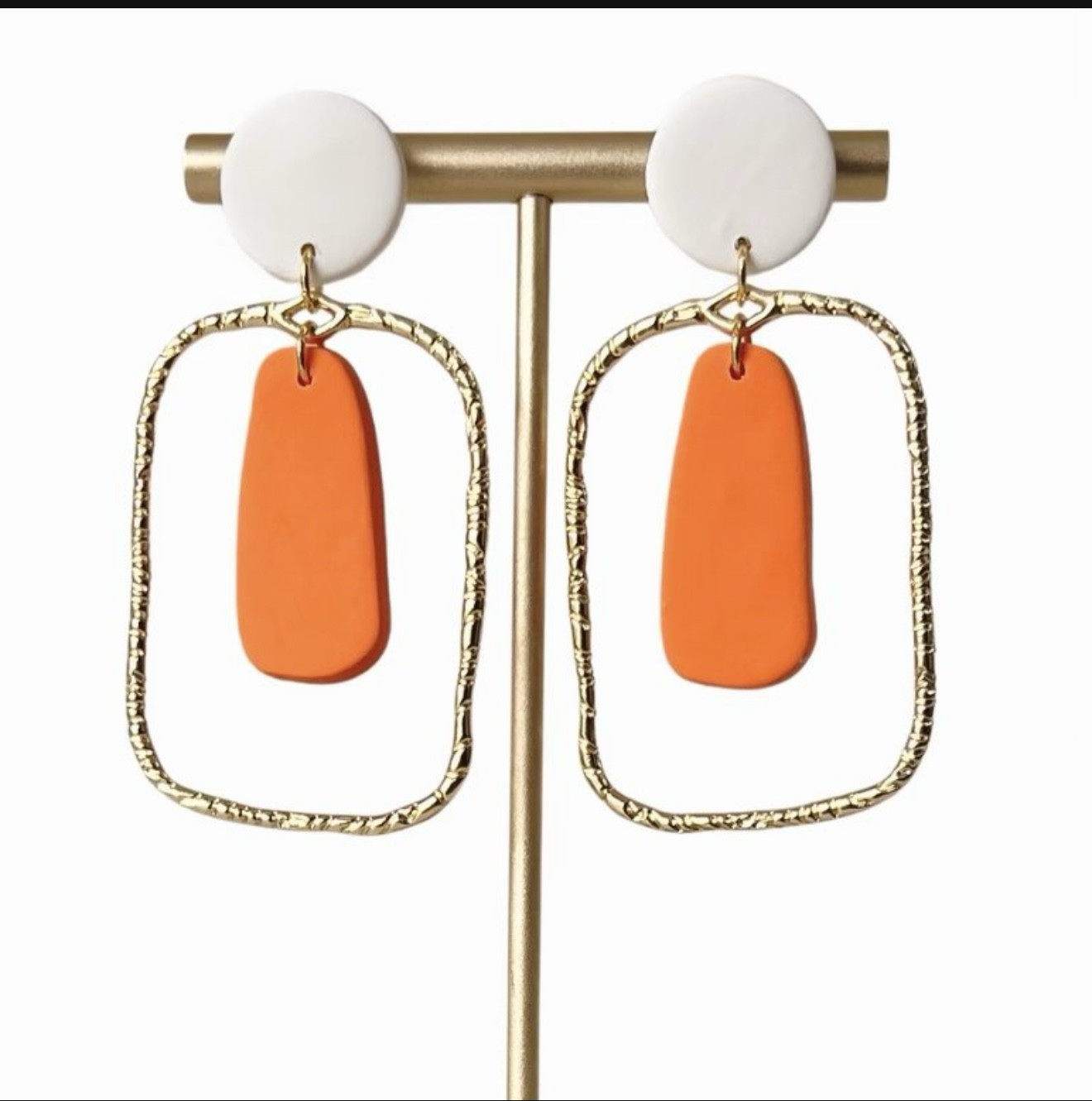 Orange and White