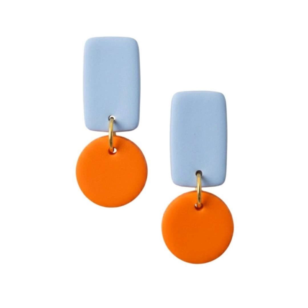 Pale Blue and Orange
