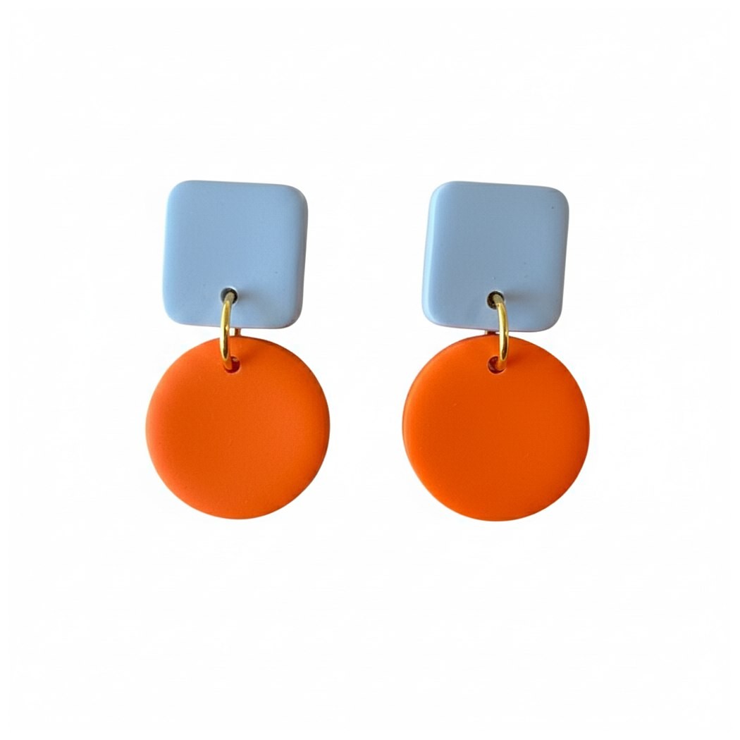 Pale Blue and Orange