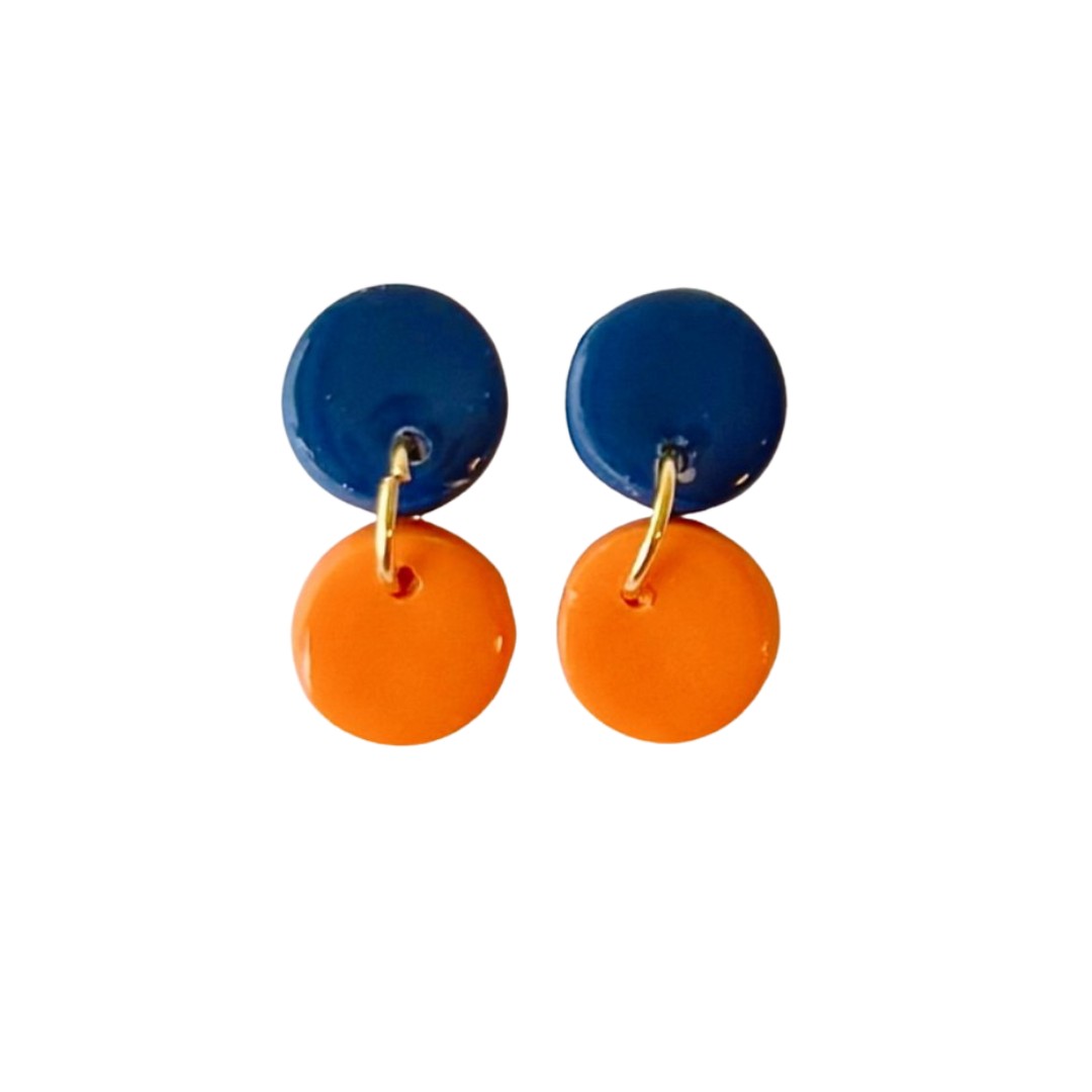 Navy and Orange