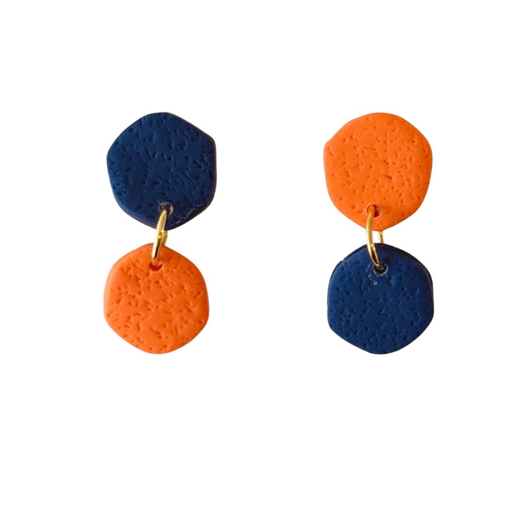 Navy and Orange