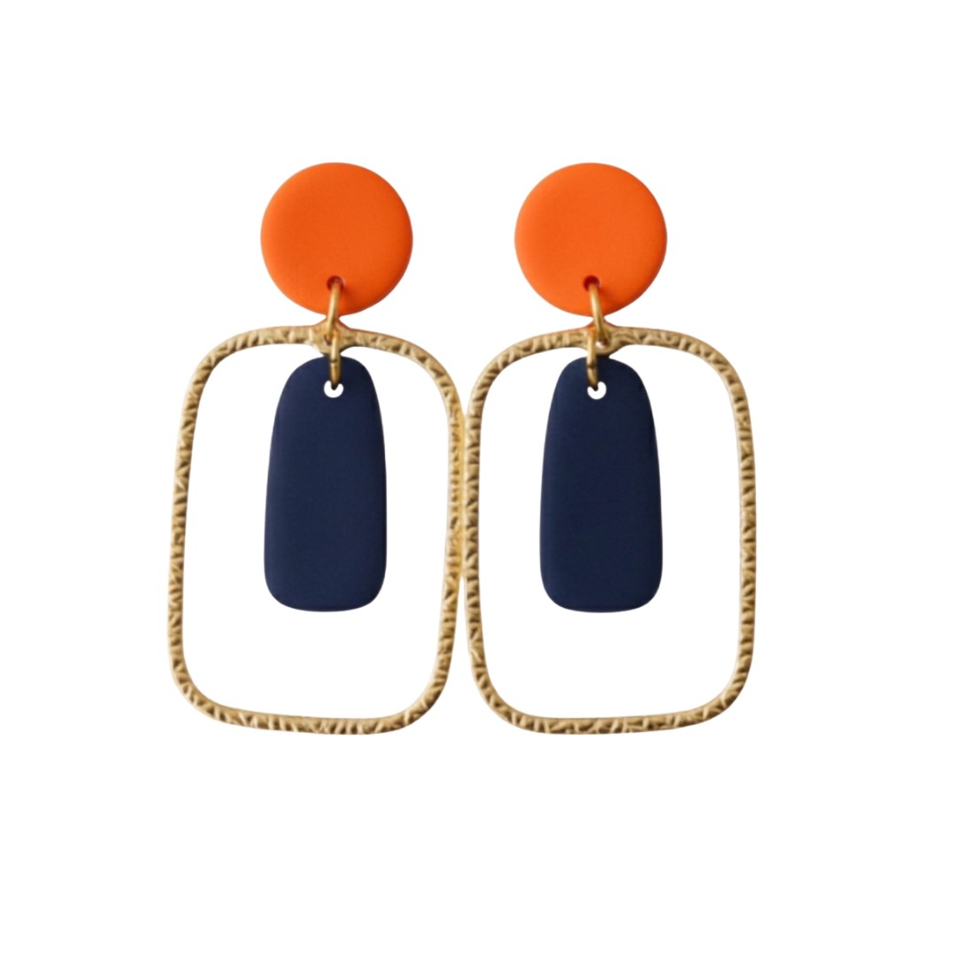 Navy and Orange