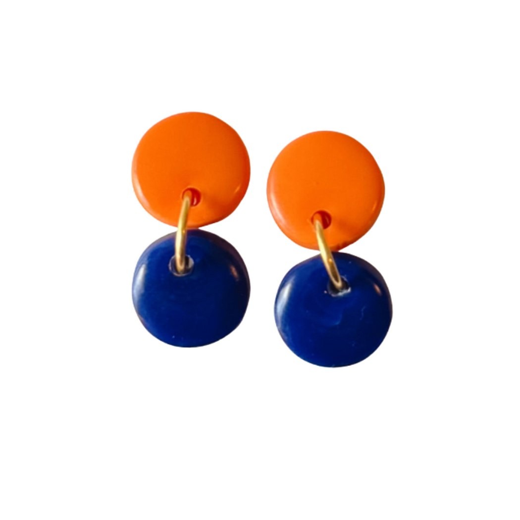 Ultramarine Blue and Orange