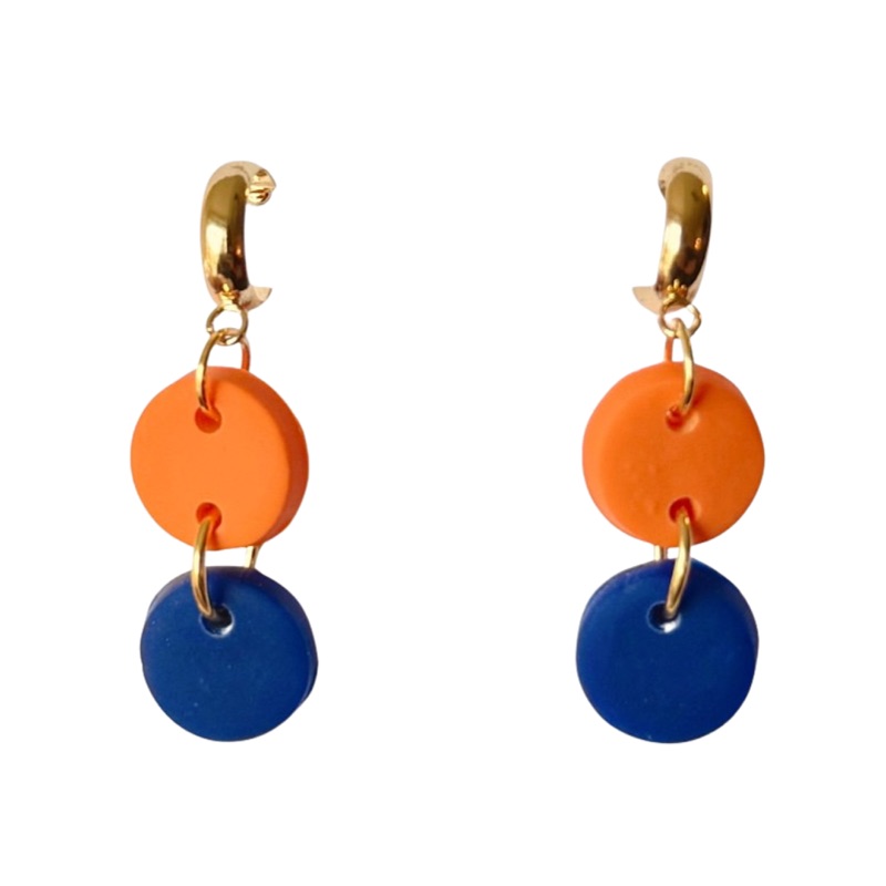 Ultramarine Blue and Orange