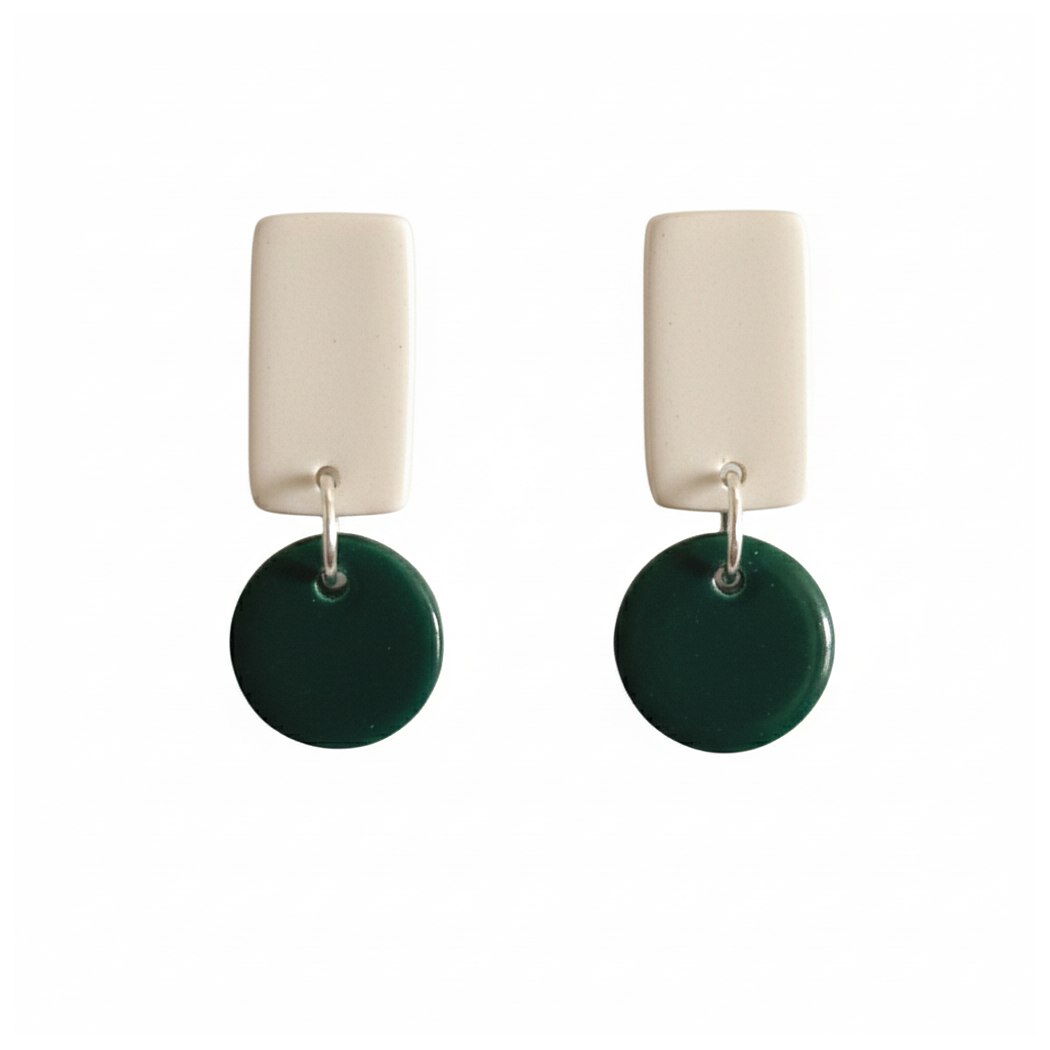 Forest Green and White