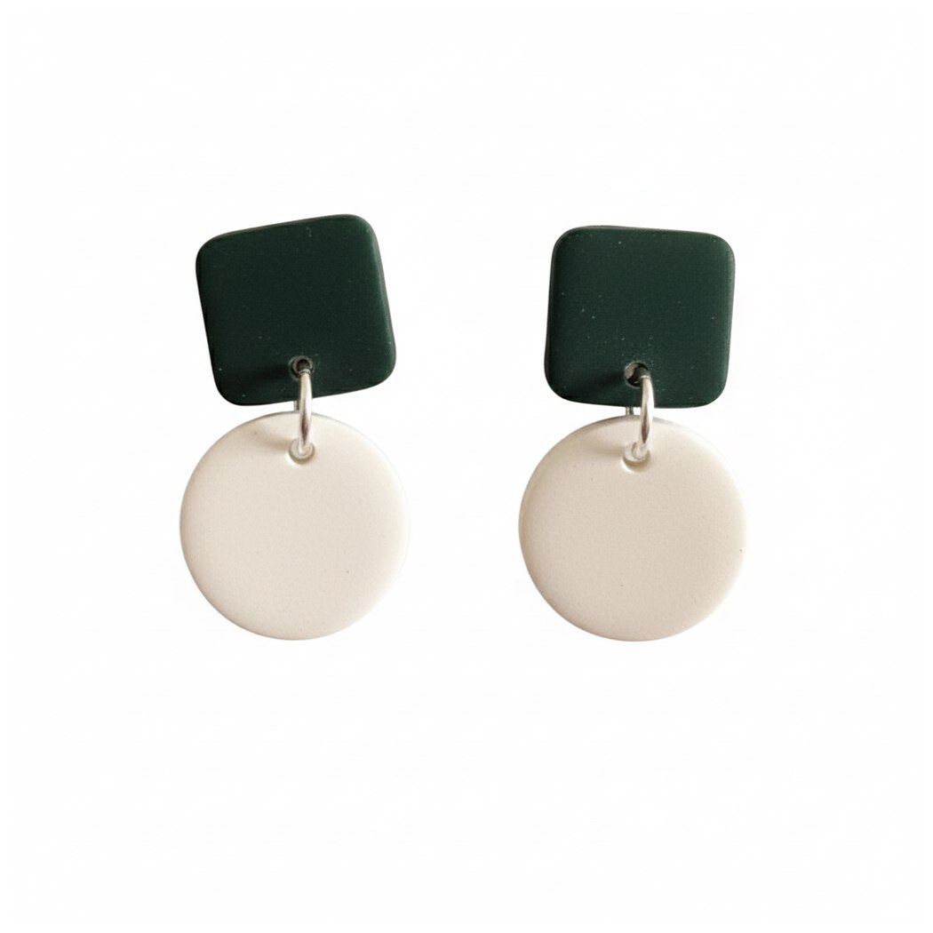 Forest Green and White