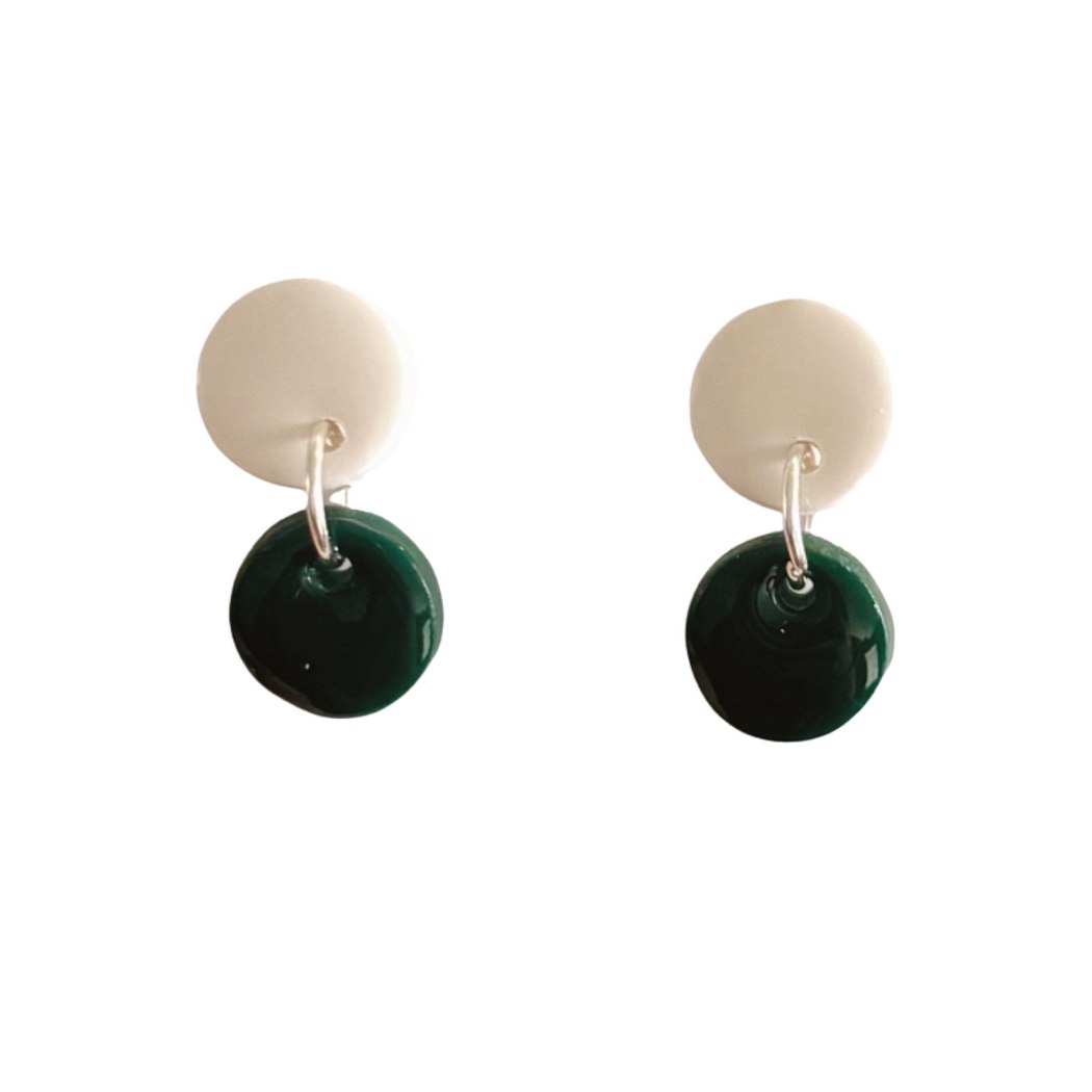 Forest Green and White