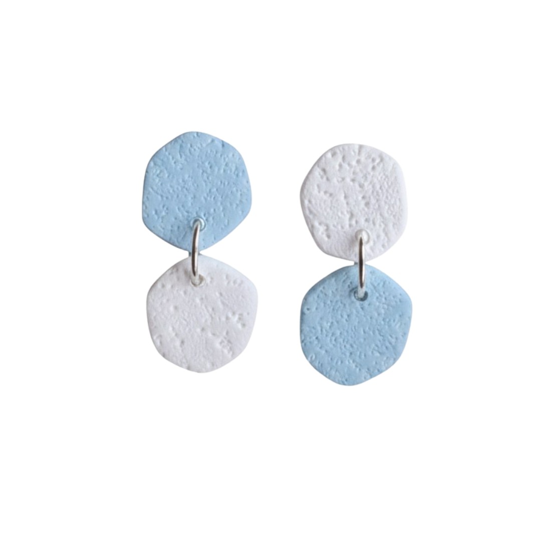 Pale Blue and White