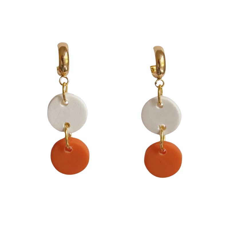 Burnt Orange and White