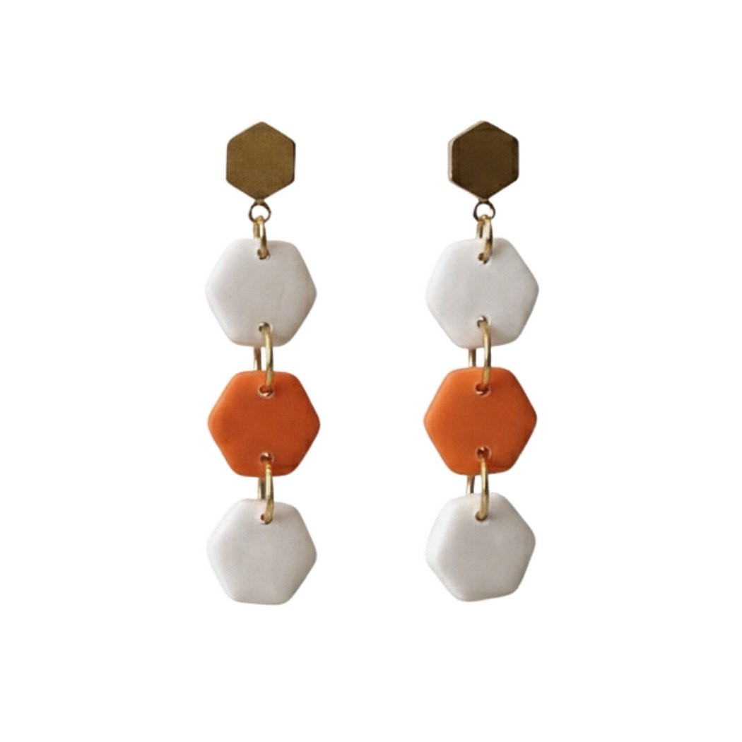 Orange and White