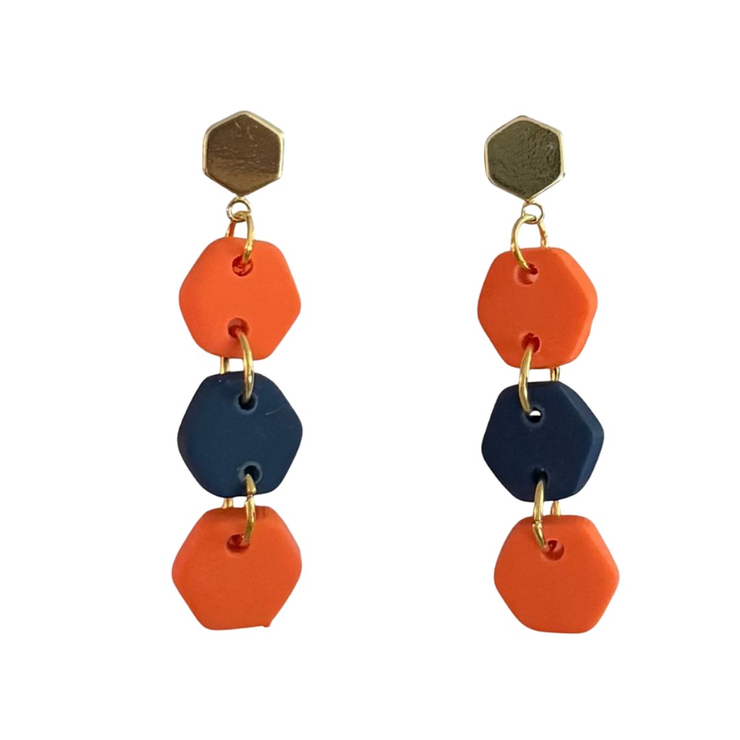 Navy and Orange