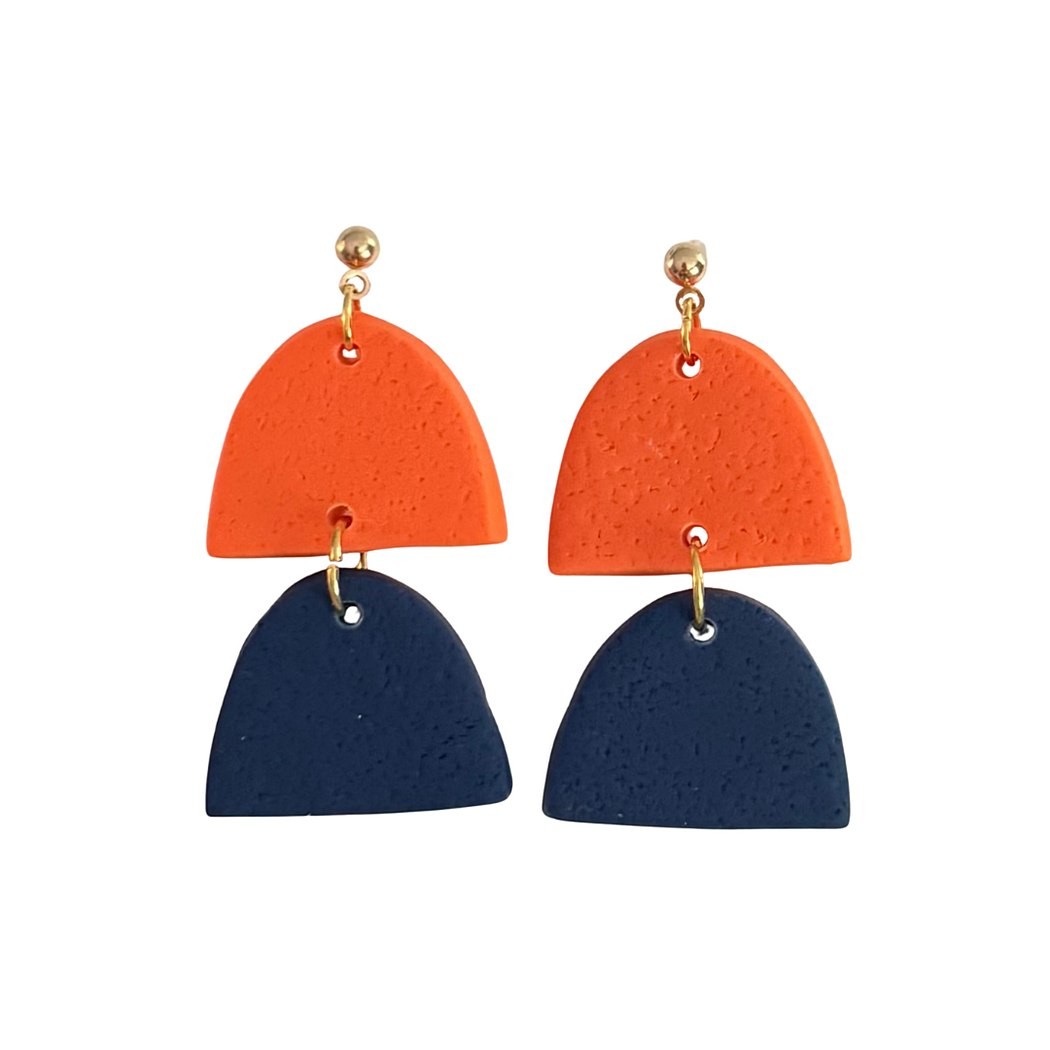 Navy and Orange