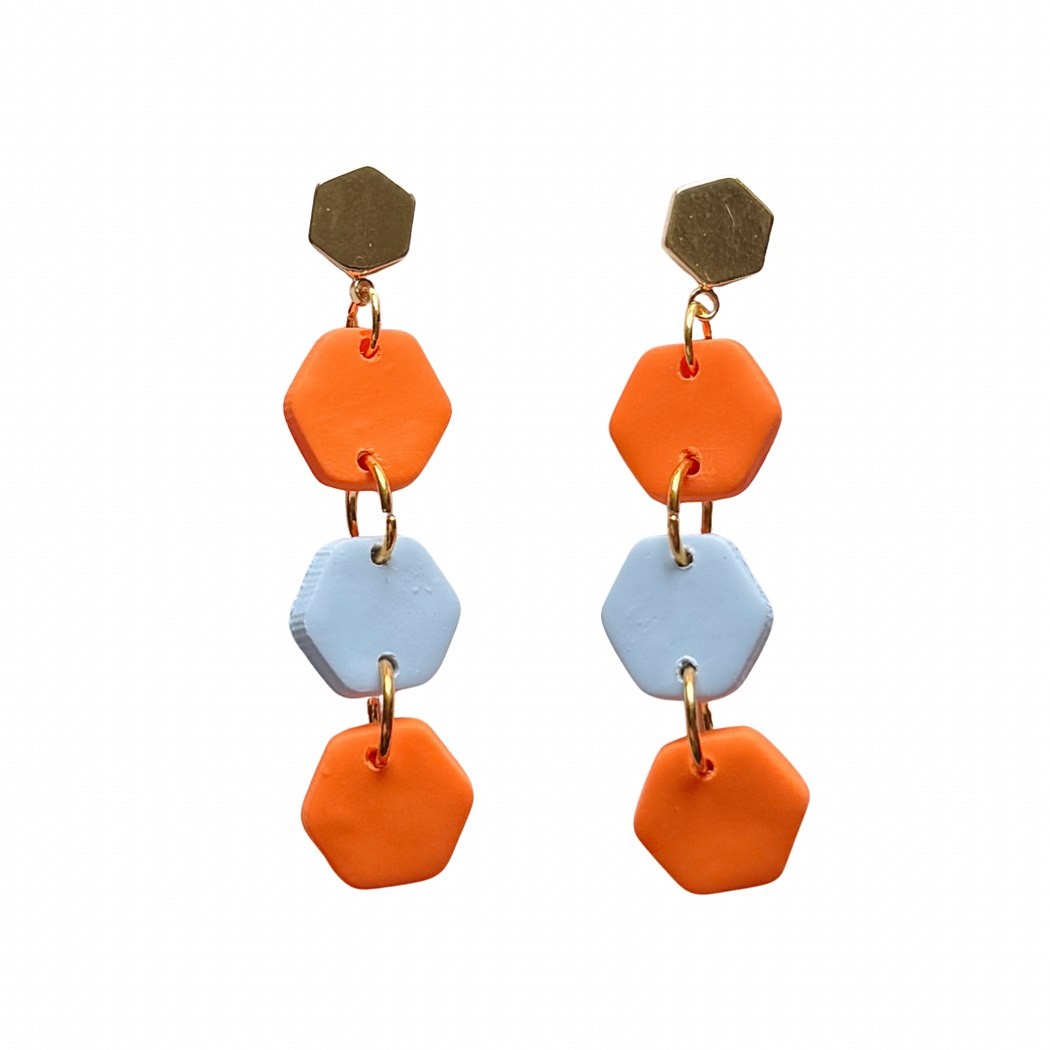 Pale Blue and Orange