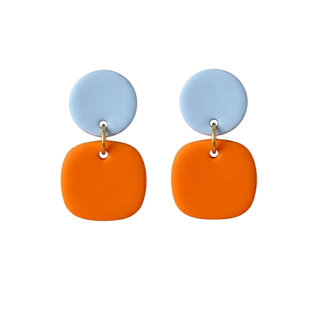 Pale Blue and Orange