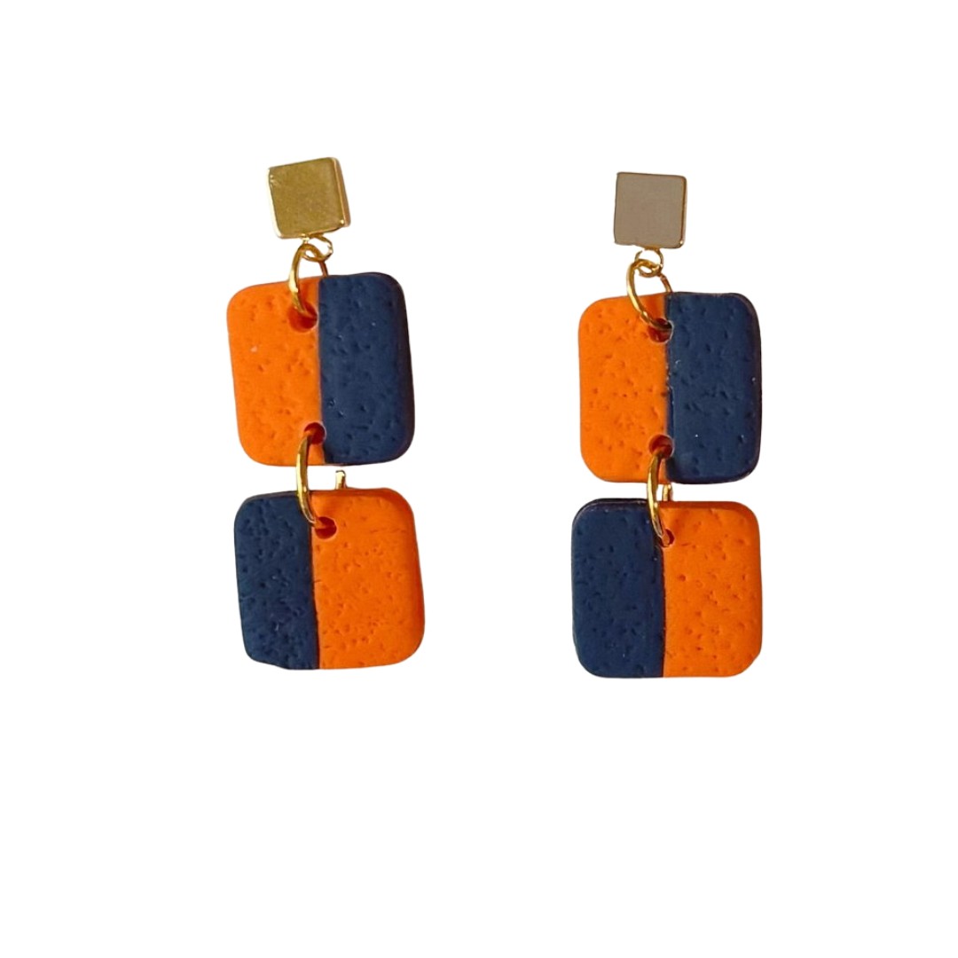 Nell — Navy and Orange
