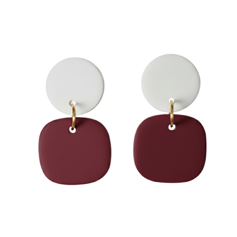 White and Maroon