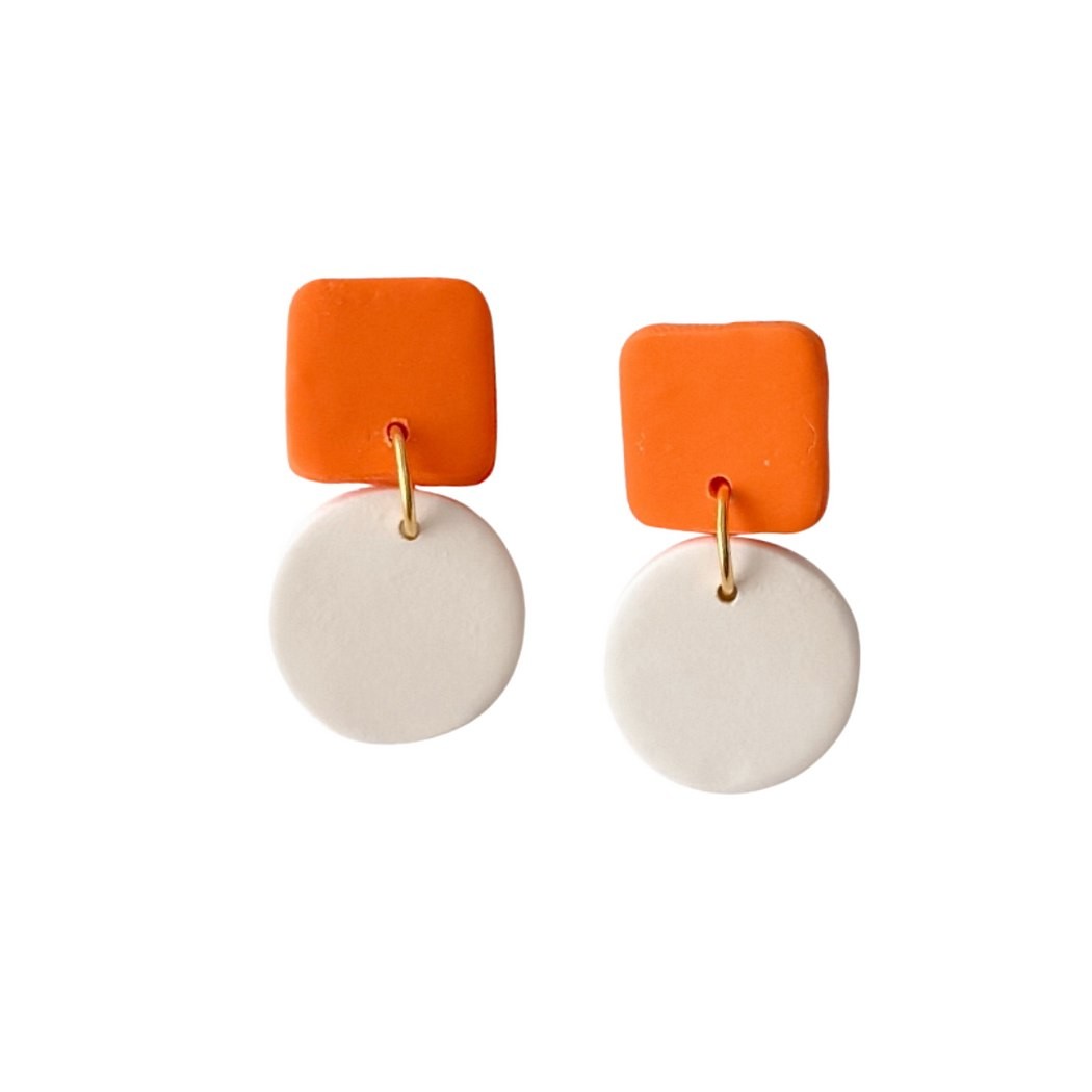 Orange and White
