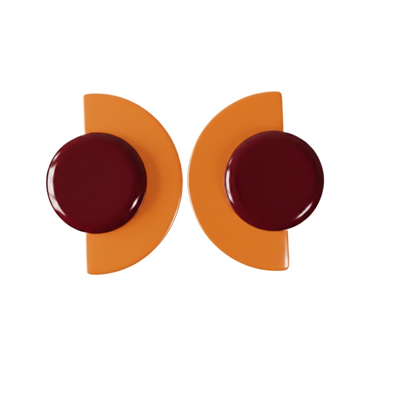 Maroon and Orange