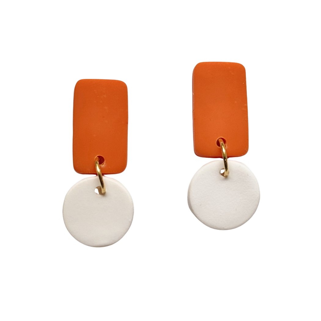 Burnt Orange and White