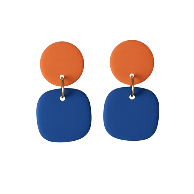 Ultramarine Blue and Orange