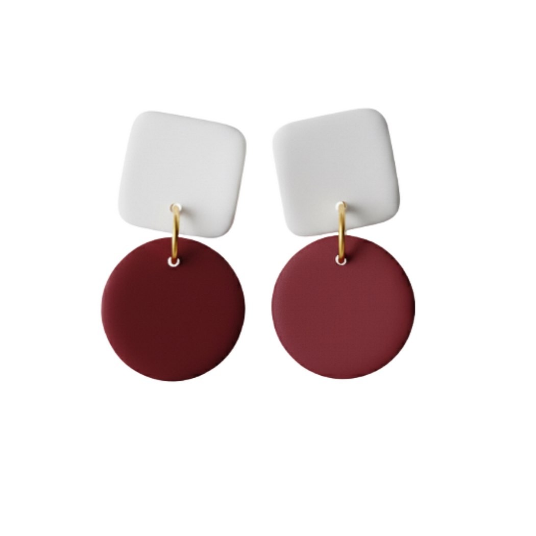 White and Maroon