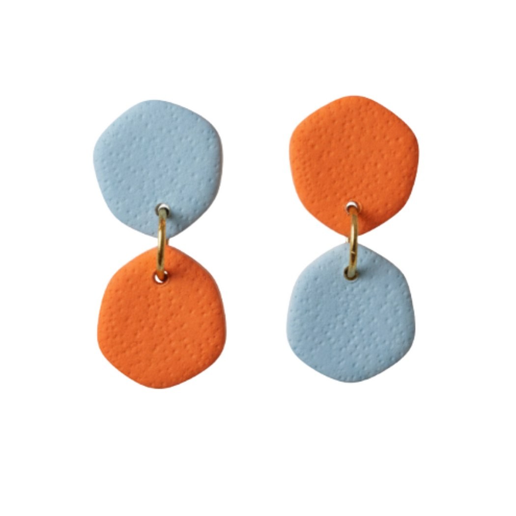 Pale Blue and Orange