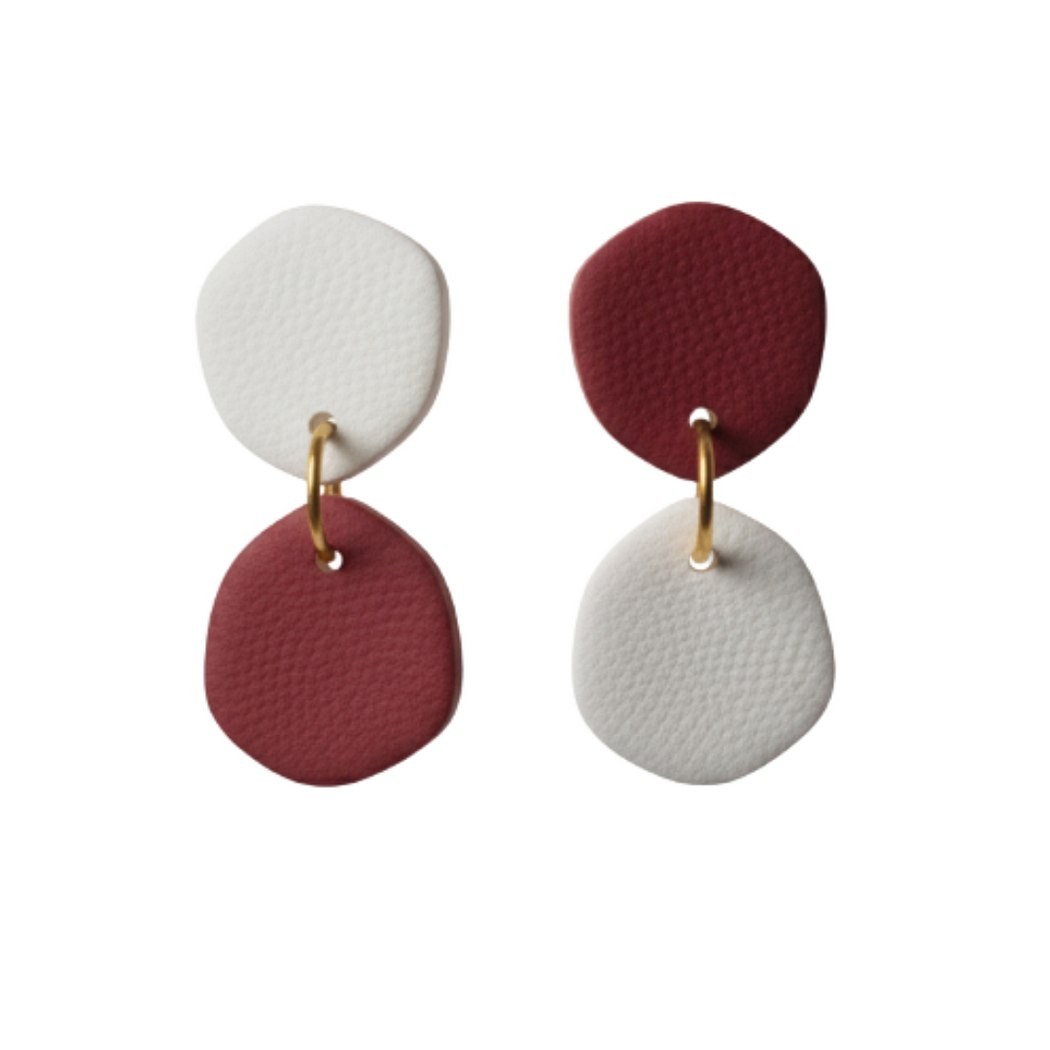 White and Maroon