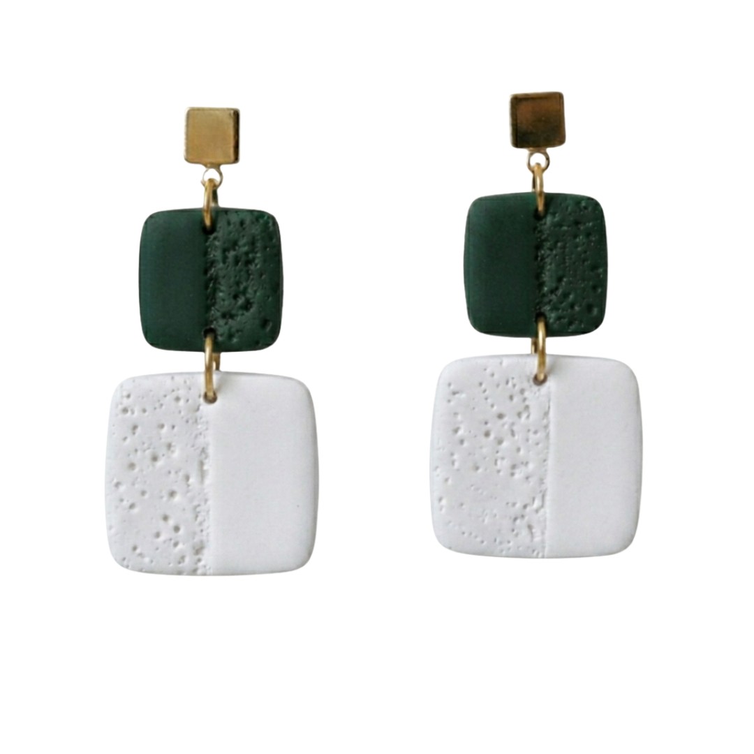 Forest Green and White
