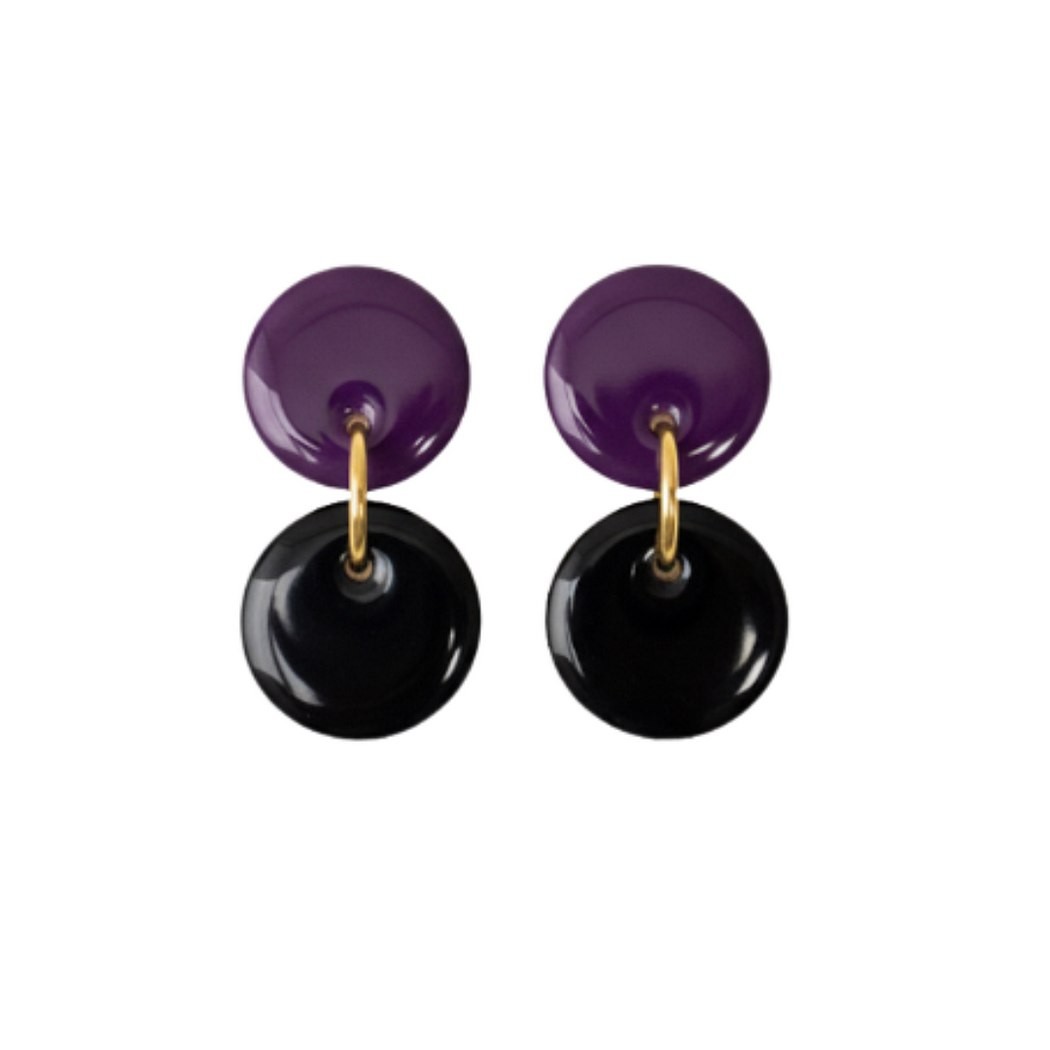 Purple and Black