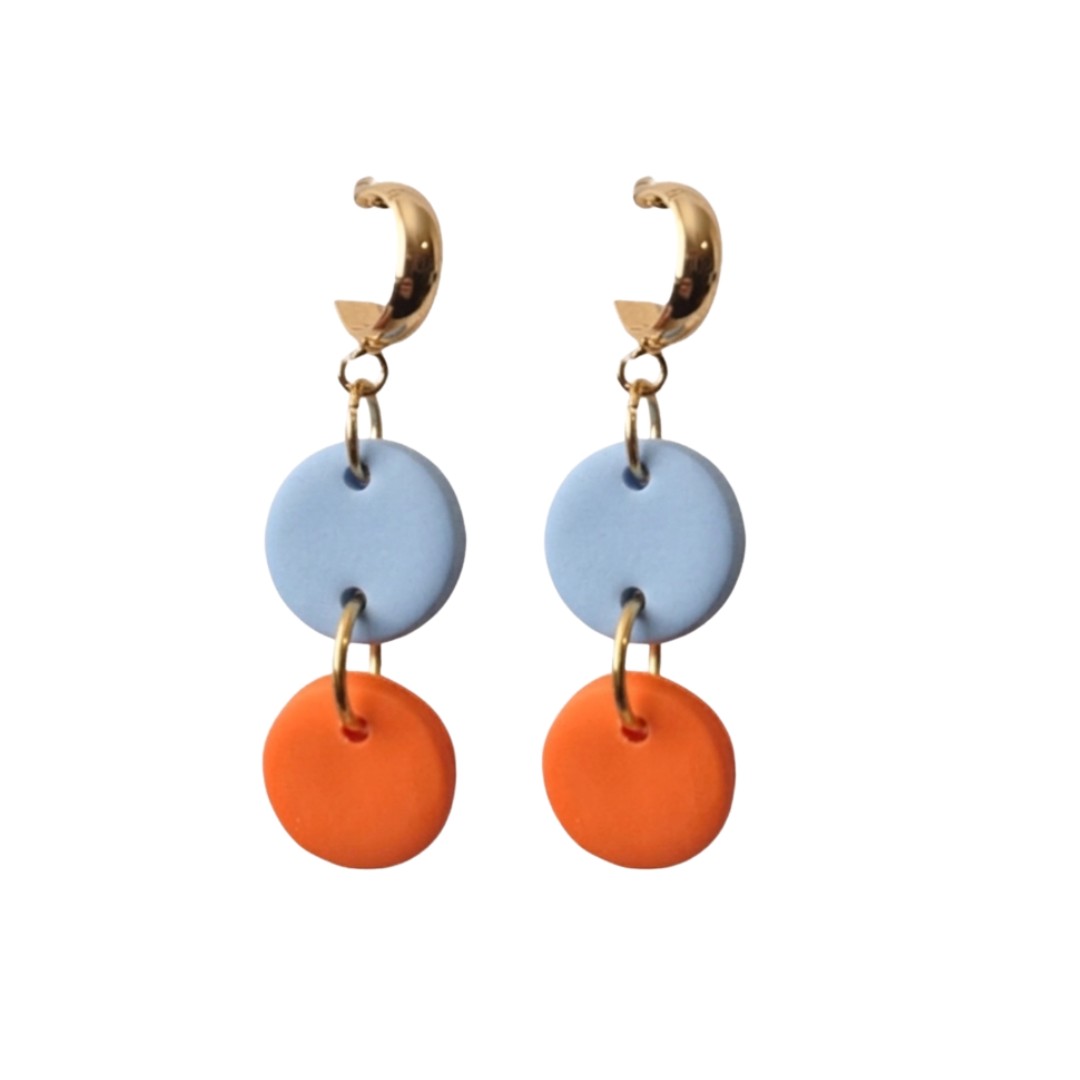 Pale Blue and Orange