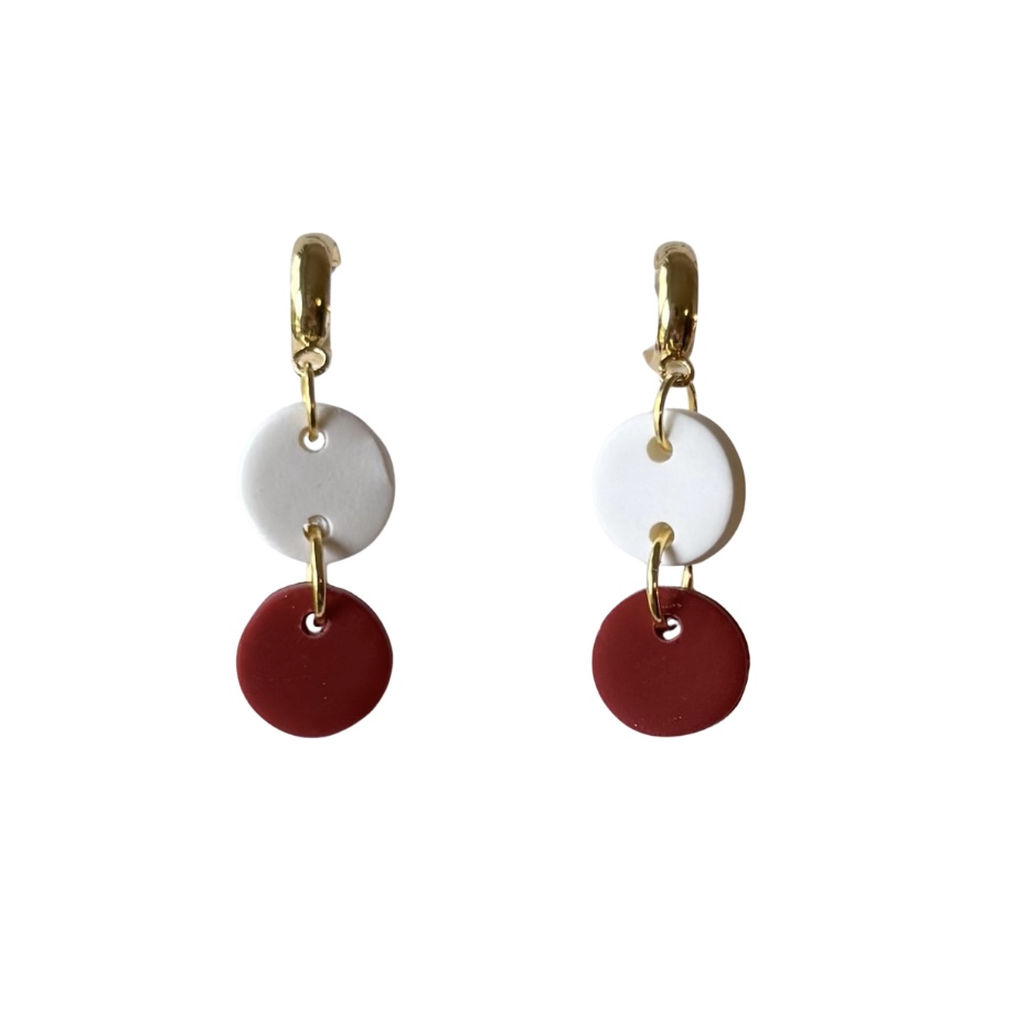 White and Maroon