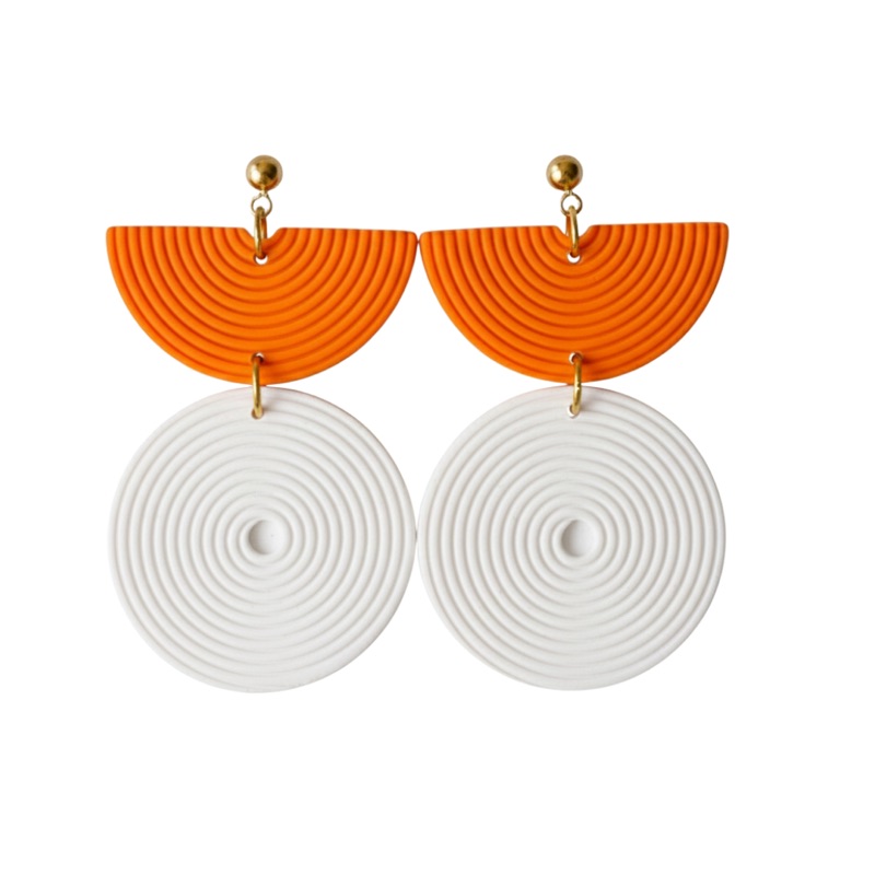 Orange and White