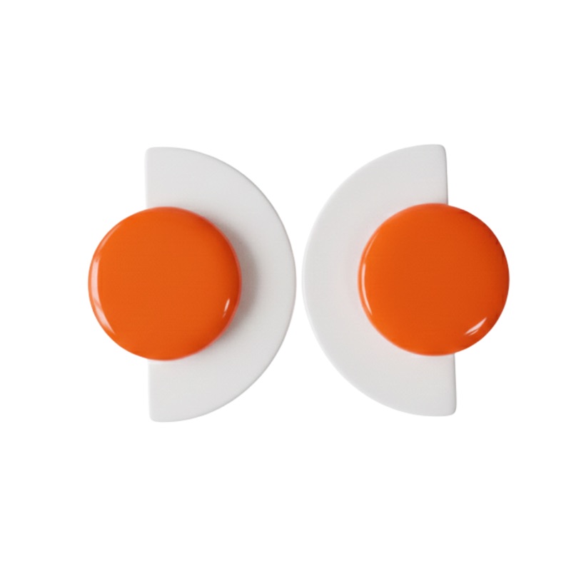 Orange and White