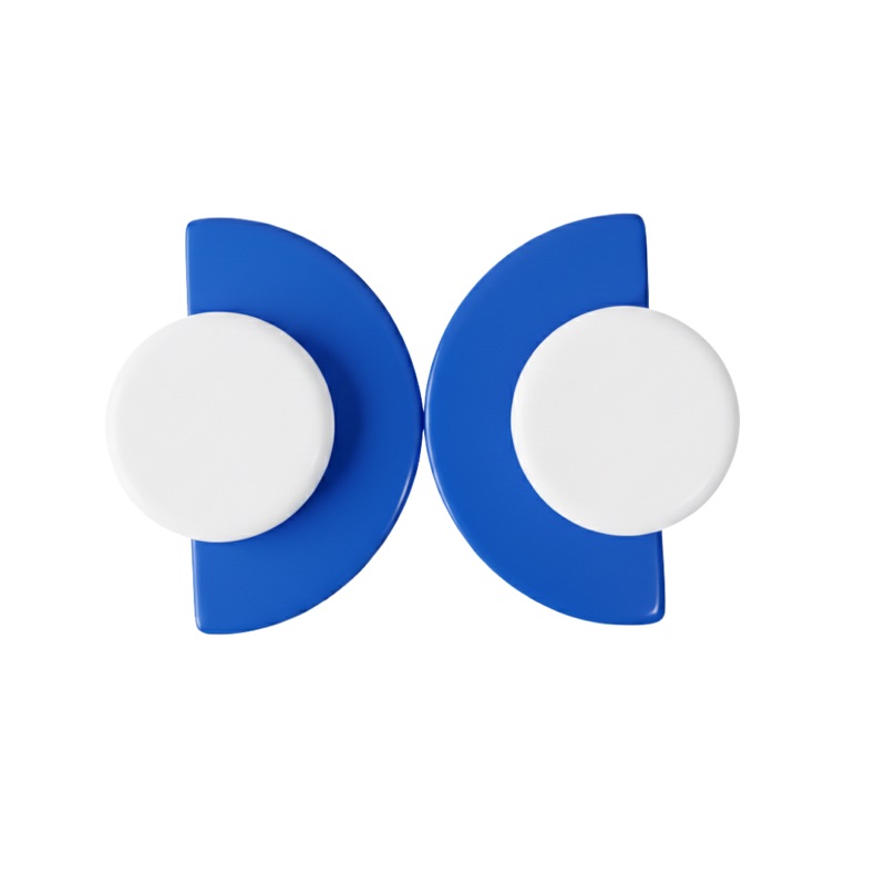 Royal Blue and White
