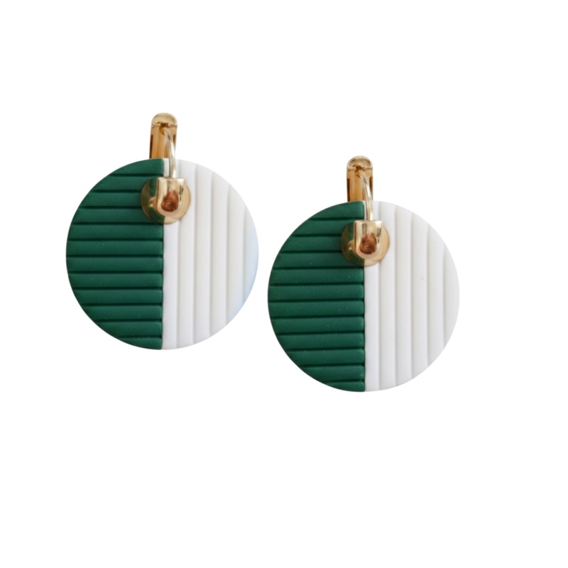 Forest Green and White