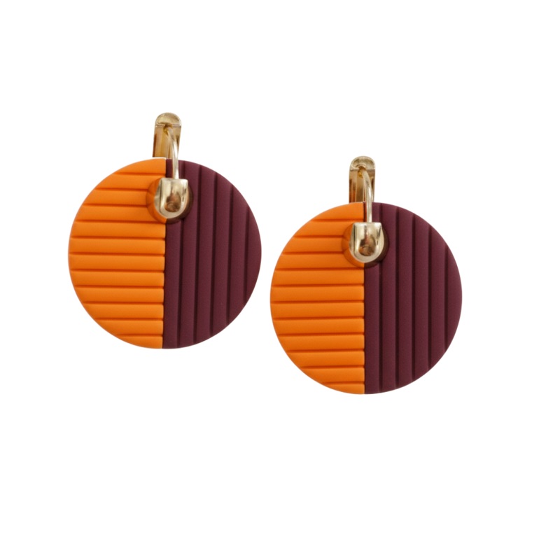 Maroon and Orange
