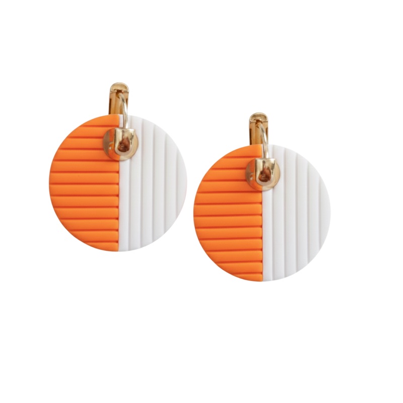 Orange and White